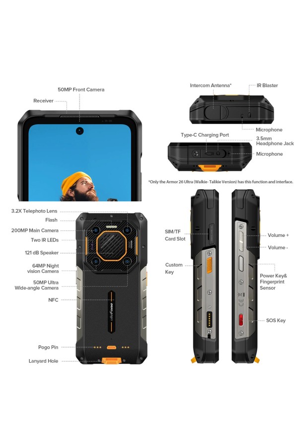 ULEFONE smartphone Armor 26 Ultra WT, 6.78