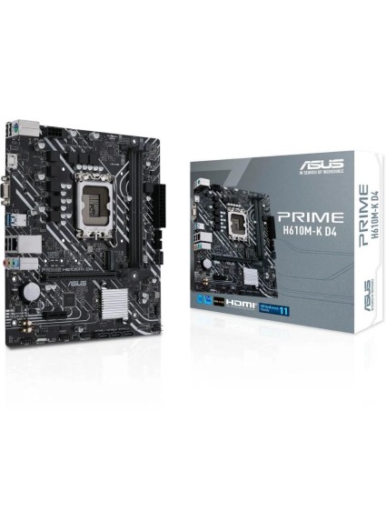 Asus Prime H610M-K D4 Motherboard Micro ATX με Intel 1700 Socket (90MB1A10-M0EAY0) (ASU90MB1A10-M0EAY0)