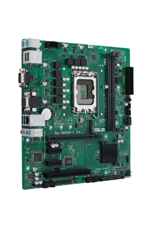 Asus Pro H610M-C D4-CSM Motherboard Micro ATX με Intel 1700 Socket (90MB1A30-M0EAYC) (ASU90MB1A30-M0EAYC)
