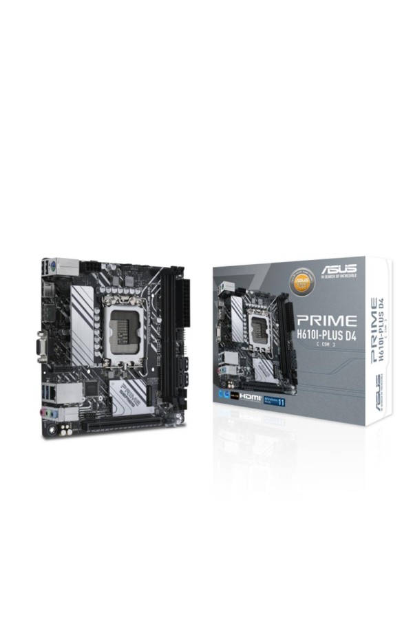 Asus Prime H610I-PLUS D4 Motherboard Mini ITX με Intel 1700 Socket (90MB1B20-M0EAYC) (ASU90MB1B20-M0EAYC)