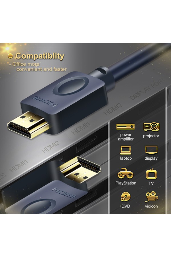 CABLETIME καλώδιο HDMI AV540-HE2G με Ethernet, 4K/60Hz, 18 Gbps, 1m, μπλε