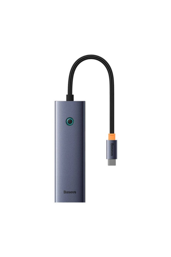 Baseus UltraJoy USB 3.0 Hub 4 Θυρών με σύνδεση USB-C Γκρι (B0005280A813-03) (BASB0005280A813-03)