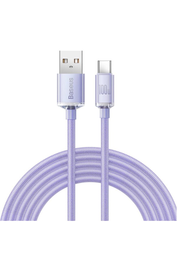 Baseus Crystal Shine cable USB to USB-C 100W 2m purple (CAJY000505) (BASCAJY000505)