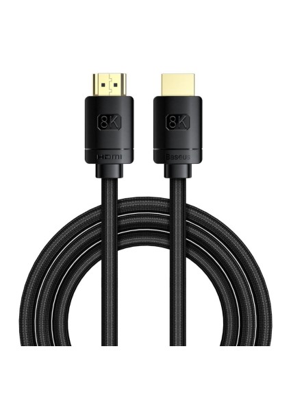 Baseus High Definition Series HDMI 2.1 cable, 8K 60Hz, 3D, HDR, 48Gbps, 3m Black (CAKGQ-L01) (BASCAKGQ-L01)