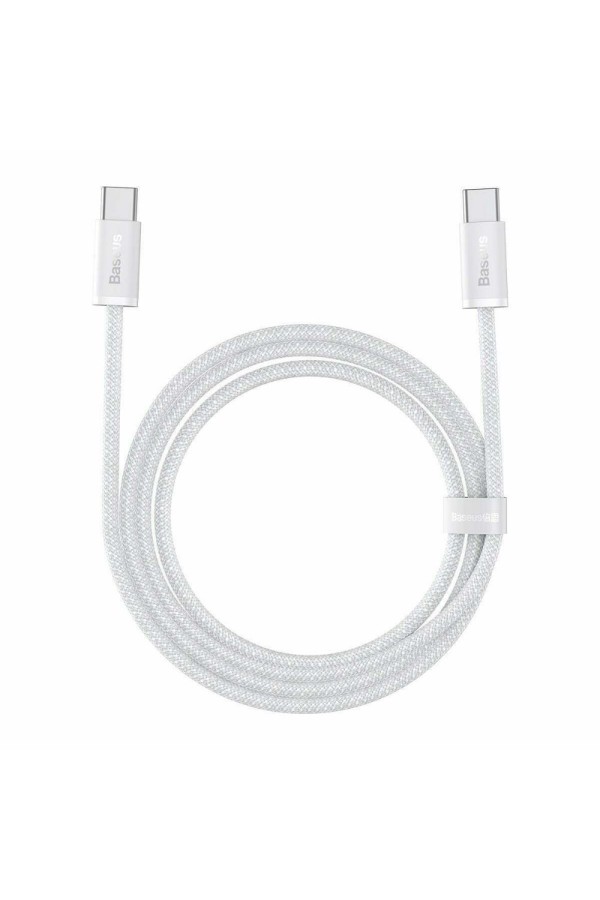 Baseus Cable USB-C to USB-C , 100W, 2m White (CALD000302) (BASCALD000302)
