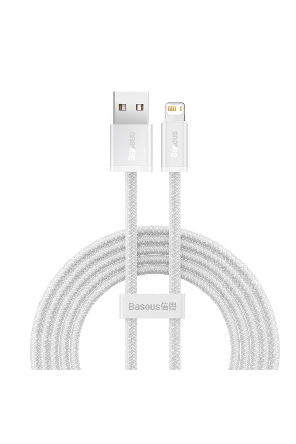 Baseus Dynamic Braided USB to Lightning Cable Λευκό 1m (CALD000402) (BASCALD000402)