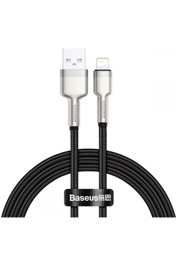Baseus USB cable for Lightning Baseus Cafule, 2.4A, 1m Black (CALJK-A01) (BASCALJK-A01)