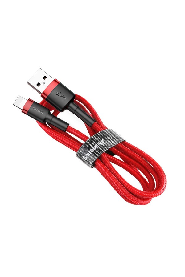 Baseus Lightning Cafule Cable 2.4A 1m Red + Red (CALKLF-B09) (BASCALKLF-B09)
