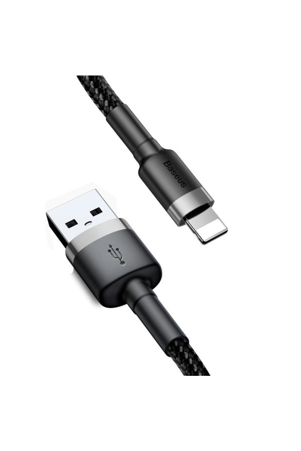Baseus Cafule Braided USB to Lightning Cable Μαύρο 3m (CALKLF-RG1) (BASCALKLFRG1)