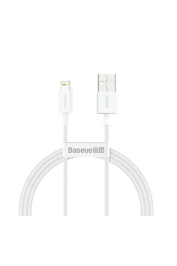 Baseus Superior Series USB to Lightning Cable Λευκό 0.25m (CALYS-02) (BASCALYS-02)
