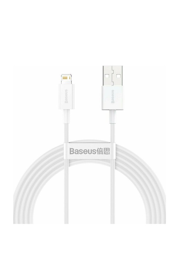 Baseus Lightning Superior Series cable, Fast Charging, Data 2.4A, 1m White (CALYS-A02) (BASCALYS-A02)
