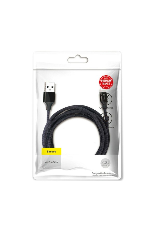 Baseus Lightning Yiven Cable 2A 1.2m Black (CALYW-01) (BASCALYW-01)