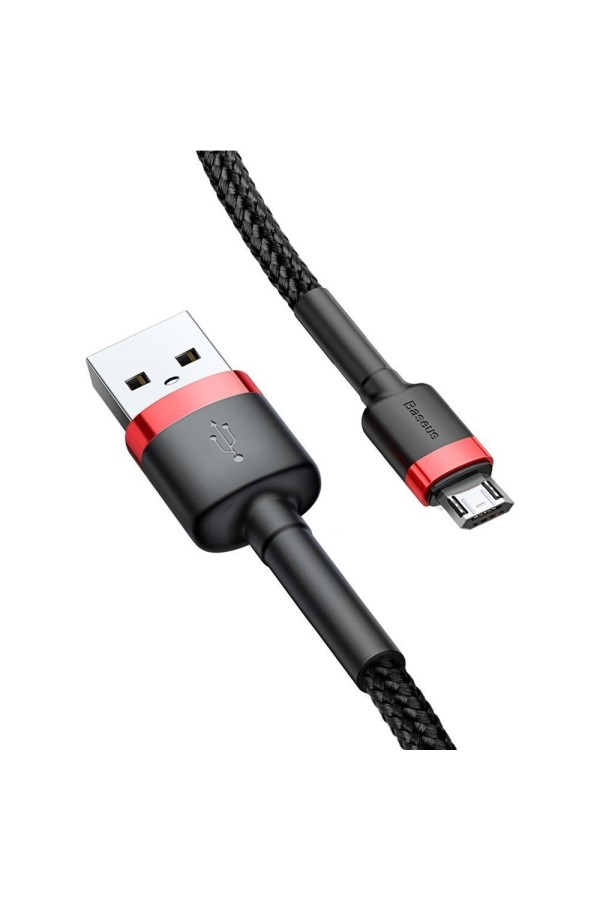 Baseus Cafule Braided USB 2.0 to micro USB Cable Μαύρο 3m (CAMKLF-H91) (BASCAMKLF-H91)