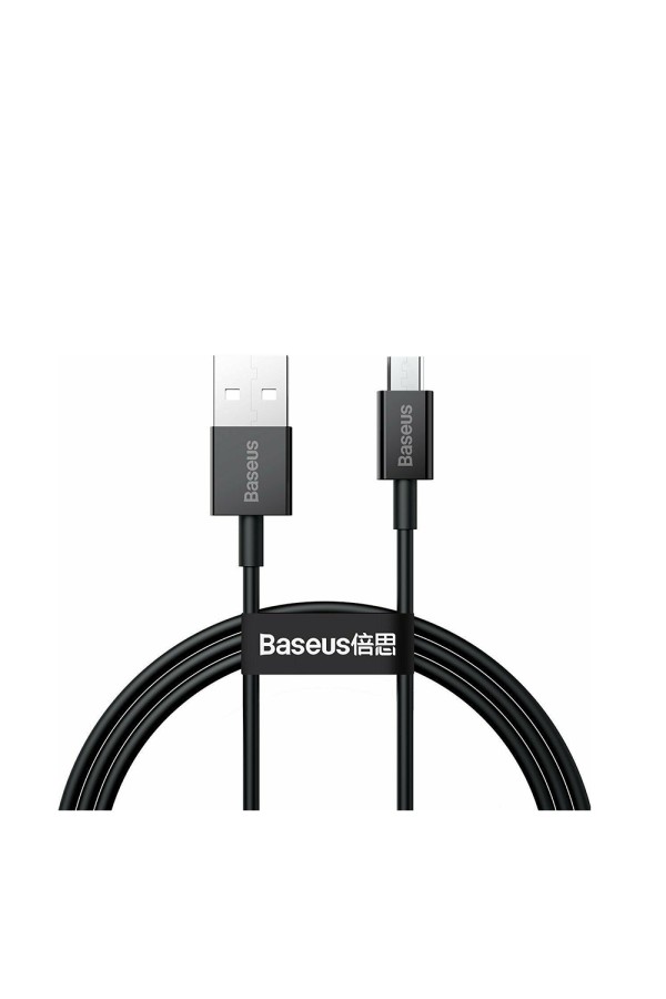 Baseus Superior Series Regular USB 2.0 to micro USB Cable Μαύρο 1m (CAMYS-01) (BASCAMYS01)