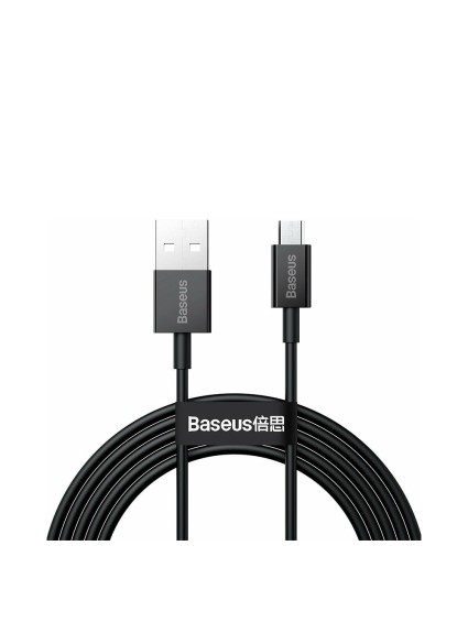 Baseus Superior Series Regular USB 2.0 to micro USB Cable Μαύρο 2m (CAMYS-A01) (BASCAMYSA01)
