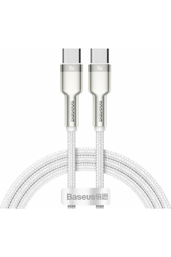Baseus Cable USB-C To USB-C Cafule, 100w, 1m White (CATJK-C02) (BASCATJK-C02)