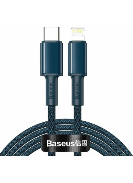 Baseus High Density Braided Cable Type-C to Lightning PD  20W  2m blue (CATLGD-A03) (BASCATLGD-A03)