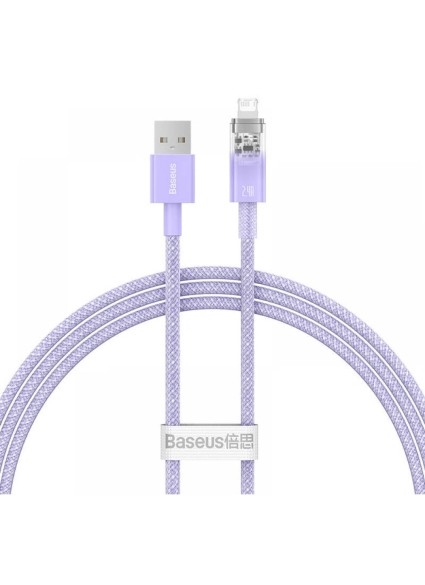 Baseus Fast Charging cable  USB-A to Lightning Explorer Series 1m 2.4A purple (CATS010005) (BASCATS010005)
