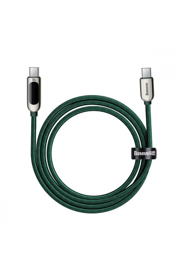 Baseus Cable USB-C to USB-C Baseus Display, 100W, 2m Green (CATSK-C06) (BASCATSK-C06)
