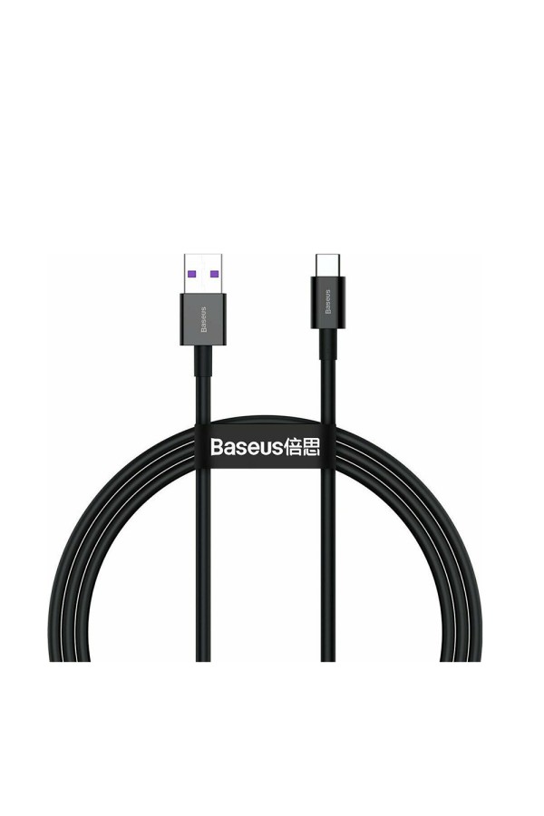 Baseus Superior USB 2.0 Cable USB-C male - USB-A male Μαύρο 1m (CATYS-01) (BASCATYS01)