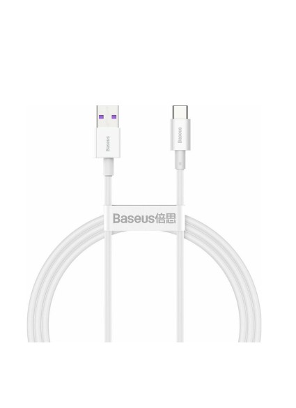Baseus Superior Series USB 2.0 Cable USB-C male - USB-A male Λευκό 1m (CATYS-02) (BASCATYS02)
