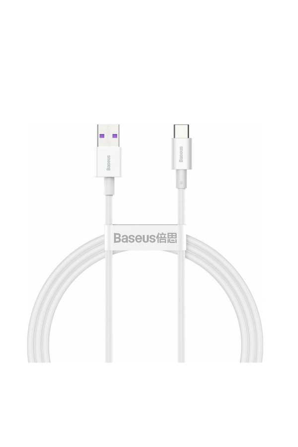 Baseus Superior Series USB 2.0 Cable USB-C male - USB-A male Λευκό 1m (CATYS-02) (BASCATYS02)