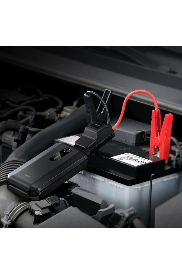 Baseus Super Energy Air Φορητός Φορτιστής Μπαταρίας Αυτοκινήτου με USB / Φακό / Power Bank (CGNL020101) (BASCGNL020101)