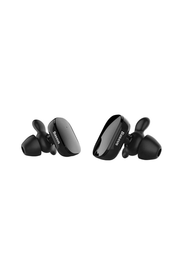 Baseus W02 Earphone Bluetooth W02 Truly Wireless headset Μαύρο (NGW02-01) (BASNGW02-01)
