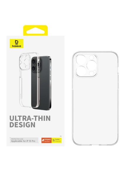 Baseus Phone Case for iPhone 15 Pro  OS-Lucent Series Clear (P60157204203-01) (BASP60157204203-01)