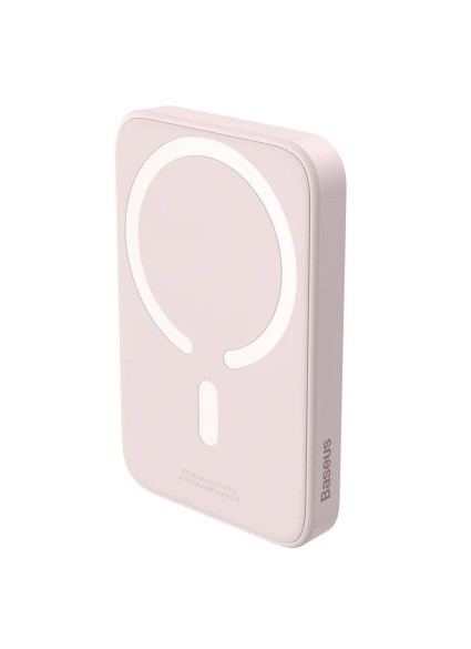 Baseus Powerbank Magnetic Mini 6000mAh, USB-C 20W MagSafe (pink) (PPCX130004) (BASPPCX130004)