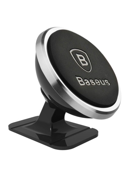 Baseus Magnetic car holder for smartphone Silver (SUCX140012) (BASSUCX140012)