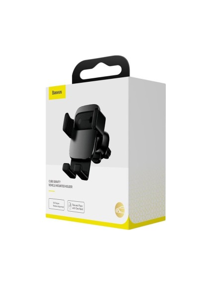 Baseus Car Mount Cube Gravity Vehicle-mounted holder Black (SUYL-FK01) (BASSUYL-FK01)