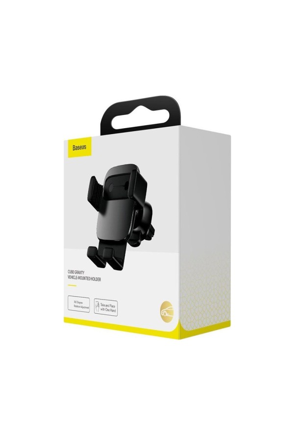 Baseus Car Mount Cube Gravity Vehicle-mounted holder Black (SUYL-FK01) (BASSUYL-FK01)