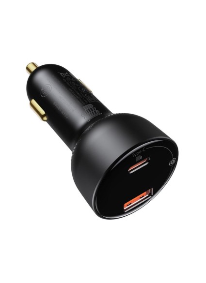 Baseus Car charger  Superme USB USB-C 100W + USB-C cable black (TZCCZX-01) (BASTZCCZX-01)