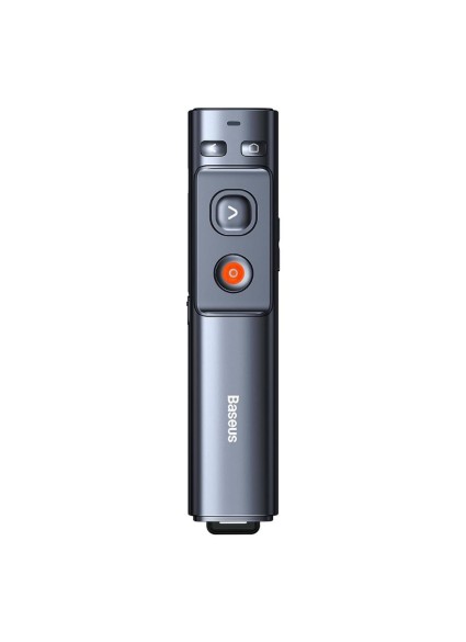 Baseus Orange Dot Multifunctionale remote control for presentation, with a green laser pointer - gray (WKCD010013) (BASWKCD010013)