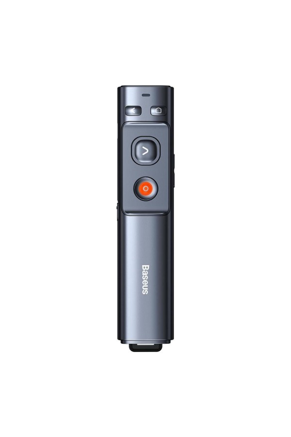 Baseus Orange Dot Multifunctionale remote control for presentation, with a green laser pointer - gray (WKCD010013) (BASWKCD010013)