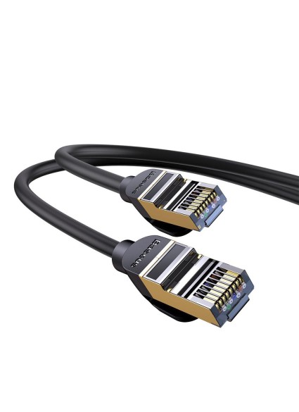 Baseus Καλώδιο Δικτύου Ethernet RJ45 10Gbps 5m Μαύρο (WKJS010501) (BASWKJS010501)