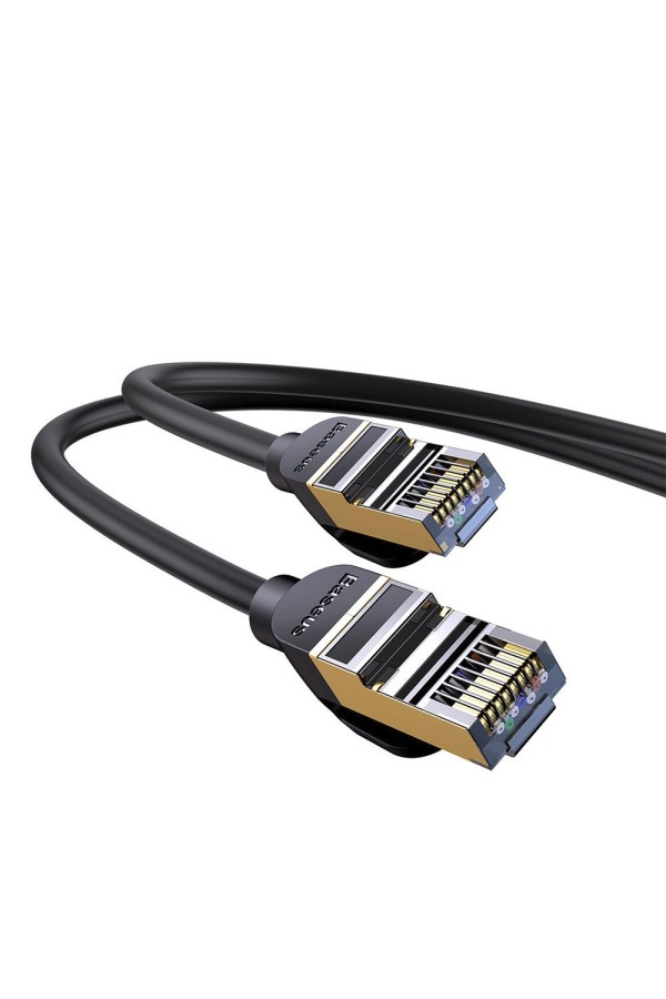 Baseus Καλώδιο Δικτύου Ethernet RJ45 10Gbps 5m Μαύρο (WKJS010501) (BASWKJS010501)