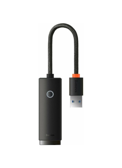 Baseus Network Αdapter Lite Series USB to RJ45 Black (WKQX000101) (BASWKQX000101)