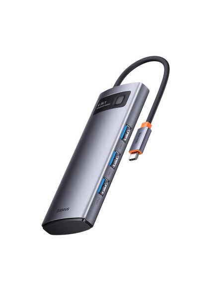 Baseus Hub 4in1 Metal Gleam Series, USB-C to 4x USB 3.0 (WKWG070013) (BASWKWG070013)