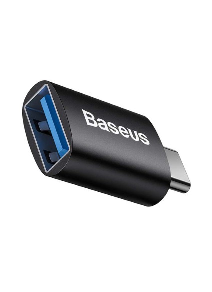 Baseus Converter Ingenuity Series Mini OTG Adaptor USB-A 3.1 Female to Type-C Male Black (ZJJQ000001) (BASZJJQ000001)