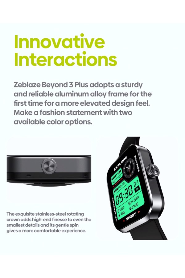 ZEBLAZE smartwatch Beyond 3 Plus, heart rate, 1.78