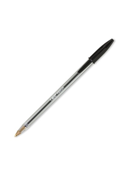 Στυλό Διαρκείας BIC Cristal 1.0 mm (Μαύρο) (847822) (BIC847822)