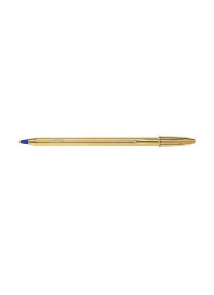 Στυλό Διαρκείας BIC Ballpoint 1.0mm Cristal Original Shine Χρυσό (Μπλε) (9213401) (BIC9213401)