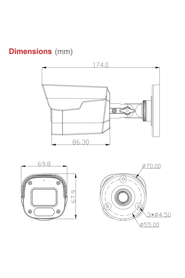 LONGSE υβριδική κάμερα BPSCTHC200FPE, 2.8mm, 5MP, AOC, IP66, IR έως 25m