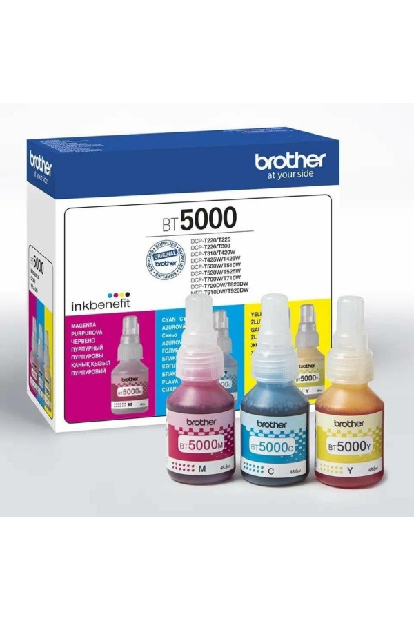 Brother Μελάνι Inkjet BT-5000 CMY Value Pack (BT5000CLVAL) (BRO-BT-5000CLVAL)