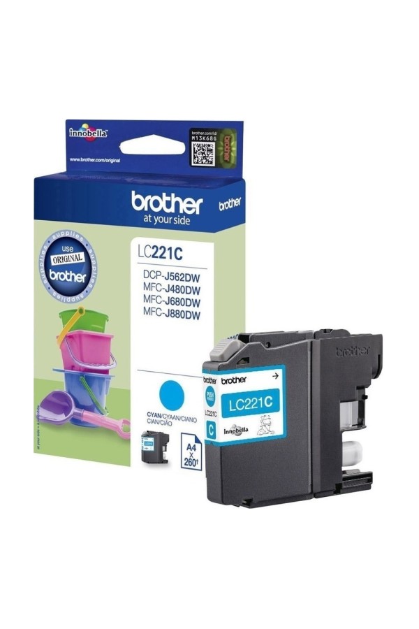 Brother Μελάνι Inkjet LC-221 Cyan (LC-221C) (BRO-LC-221C)