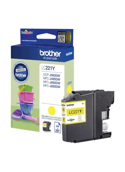 Brother Μελάνι Inkjet LC-221 Yellow (LC-221Y) (BRO-LC-221Y)