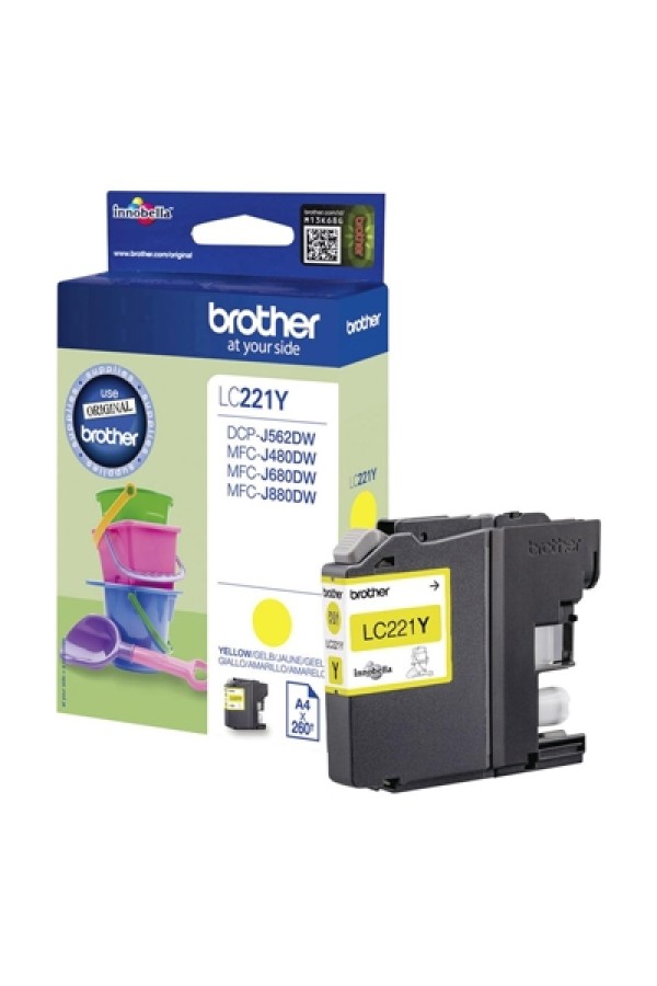Brother Μελάνι Inkjet LC-221 Yellow (LC-221Y) (BRO-LC-221Y)