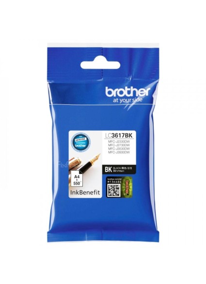 Brother Μελάνι Inkjet LC-3617BK Black (LC3617BK) (BRO-LC-3617BK)